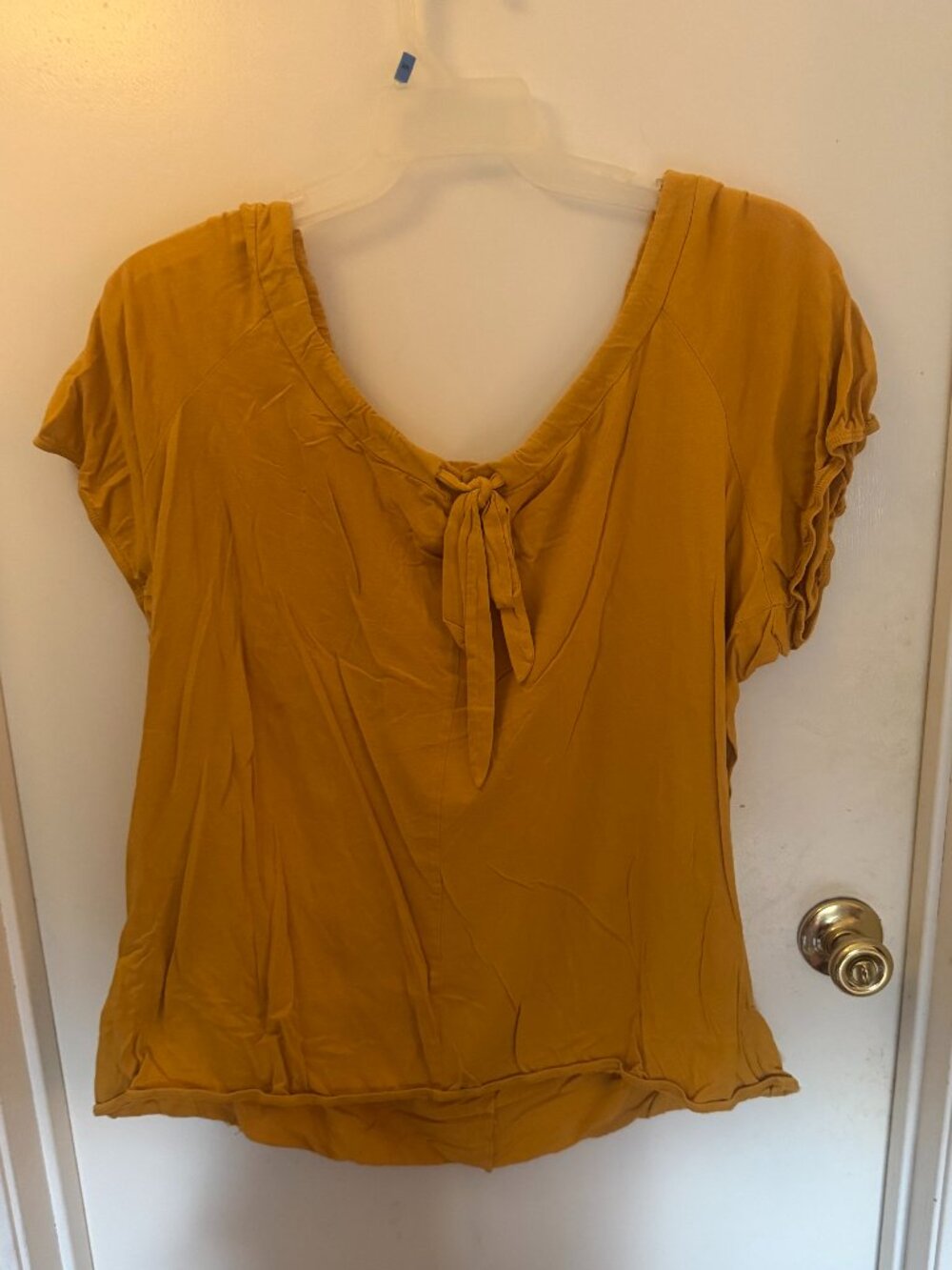 Just My Size Mustard Yellow Top W 2X